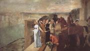 Edgar Degas Semiramis Building Babylon (mk06) oil painting on canvas